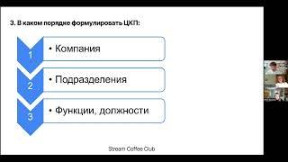 В какой последовательности прописывать ЦКП Ценный конечный продукт ?