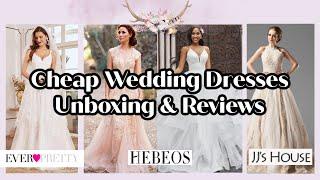 Trying Inexpensive Wedding Dresses from JJs House Ever-Pretty and Hebeos