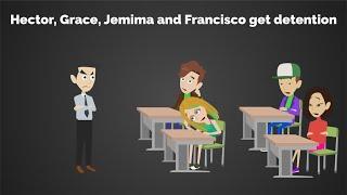 Hector Grace Jemima and Francisco get detention