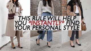 Instantly Find Your Personal Style with this ONE Rule - the 3 Word Method