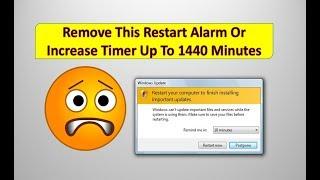 Increase Restart Timer After Windows 7 Updates finish installing important updates