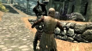 SKYRIM - Brenuin decapitation two-handed