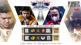 LIVE Playoffs MPL ID S10  Hari 2