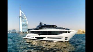 PRINCESS X95 FULL BOAT TOUR OUTSIDE BURJ AL ARAB - DUBAI