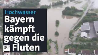 Hochwasser Bayern kämpft gegen die Fluten  BR24