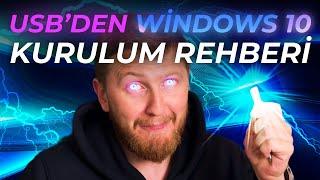 Adım Adım USBden Windows 10 Kurulum Rehberi