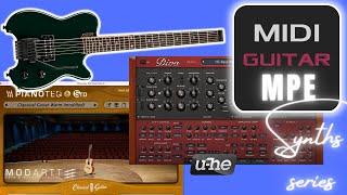 MIDI Guitar MPE synth series U-he Diva & Modartt Pianoteq 8