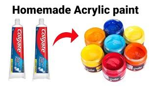 How to make Acrylic paint at homeHomemade Acrylic Paint Colourhomemade paint Home made colour
