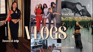 VLOGS 48 HOURS IN HOUSTON WITH THE GIRLS  nicki concert huge mall house tour museum & more