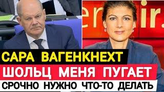 Германия. Сара Вагенкнехт Шольц меня пугает срочно нужно что-то делать. Угроза безопасности Германии