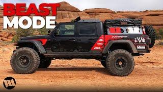 Jeep Gladiator Truck Overlander on 40 Tires by EVO Off Road Testing at Moab Easter Jeep Safari