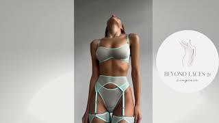 #See Through #Sheer Mesh #Lingerie Set Bra&Briefs Bikini #Boudoir Sensual #Underwear #Uncensored