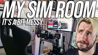 Welcome To My Dedicated Sim Racing Room Its a mess lol