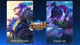 Natalia  Cyber Spectre Skin VS Midnight Raven Skin  Mobile Legends Bang Bang