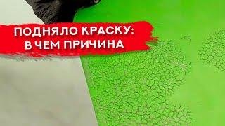 ВЗДУЛАСЬ КРАСКА  Причины как устранить дефект