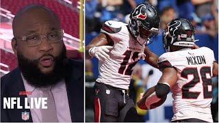 NFL LIVE  Marcus Spears reacts to CJ Stroud & Joe Mixon lead Texans to HUGE win over Colts 29-27