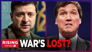 Tucker Carlson Takes ZELENSKY TO TASK Prez DISSAPEARS Before Meeting With Senators