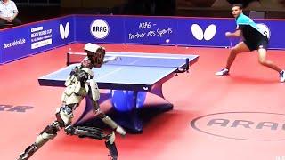 Table Tennis Robot vs Human Who Wins?  NOT Real  Wonder Studio Ai