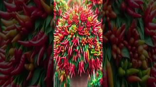 Harvest more Chilli with this planting method #farming #satisfying #shorts