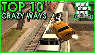 GTA San Andreas - TOP 10 Crazy Ways To Complete the Mission Wrong Side Of The Tracks