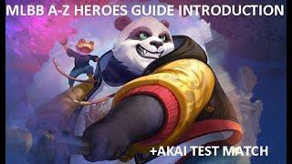MLBB A-Z hero guide intro and test play demo