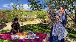 Cooking popular Afghan food in an Iranian village  Village Life