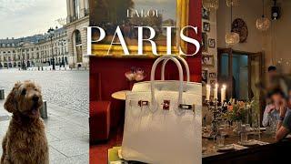 Paris Vlog  Hermès Birkin Unboxing  Paris life with dog  Paris local restaurants