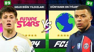 GELECEĞİN YILDIZLARI vs DÜNYANIN EN İYİ FUTBOLCULARI  FC 24 KARİYER MODU ALL-STAR KAPIŞMA