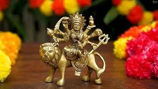 Brass Small Durga Idol 4 - StatueStudio