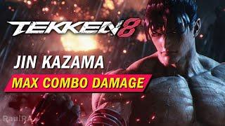 TEKKEN 8 Jin Kazama  *NEW* MAX Combo Damage NO Walls No Breaks w inputs