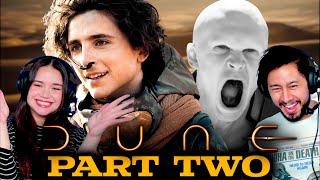 DUNE PART TWO Trailer REACTION Florence Pugh Rebecca Ferguson Timothée Chalamet Denis Villeneuve