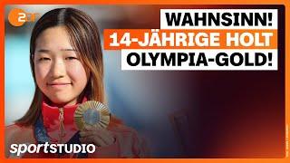 14-Jährige gewinnt Gold im Skateboard  Olympia Paris 2024  sportstudio