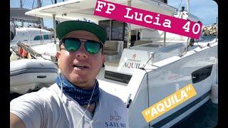 Fountaine Pajot Lucia 40 AQUILA walk around video на русском языке