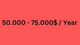 50.000-75.000$ في السنة وظيفة اونلاين