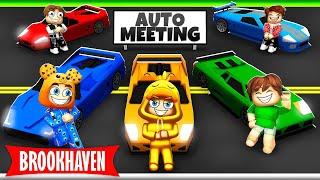 Ik ORGANISEER Een AUTO MEETING In Brookhaven Roblox