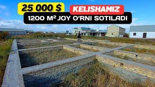 Shovotda 1200 M2 fundament qilingan joy o‘rni sotiladi 25 000 $ kelishamiz