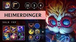 Heimerdinger Top vs Irelia Triple Kill Legendary - EUW Grandmaster Patch 14.20