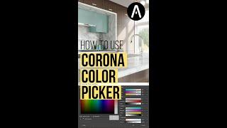 How to use the Corona Improved Color picker for 3ds Max  #Shorts