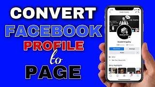 Changing Facebook Profile To Page  Facebook Account To Page  Chapter 2