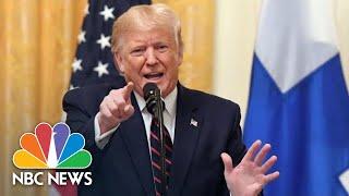 Ask The President Of Finland A Question Trump Deflects Ukraine Questions  NBC News