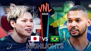 JAPAN vs BRAZIL  Highlights  Mens VNL 2023