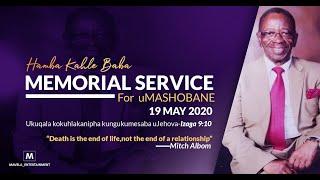 MEMORIAL SERVICE FOR uBABA uMASHOBANE