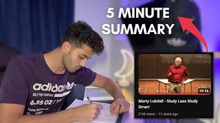 How to Study LESS & Study SMART For GCSEs & A Levels 5 minute summary