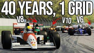 40 Years Worth Of Formula 1 Cars In ONE Race