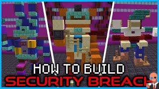 FNAF Security Breach Animatronics in Minecraft How to Build Glamrocks Daycare Attendant Bonnie