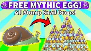 Free Mythic Egg All Stump Snail Drops in Bee Swarm Simulator 2024