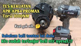 Tes kekuatan Impact wrench APR AP84 PROMAX 1000 NM