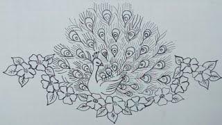 Wonderful Brazilian Floral Peacock  Embroidery Design  Majestic hand embroidery  Easy Stitches