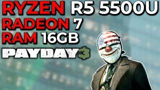 PAYDAY 3  Ryzen 5 5500U Radeon 7 Graphics AMD  TRIGKEY 5500U Mini PC