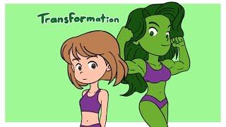 Cute She-Hulk Transformation  Shorts  Animation  Avengers  Jennifer Walters